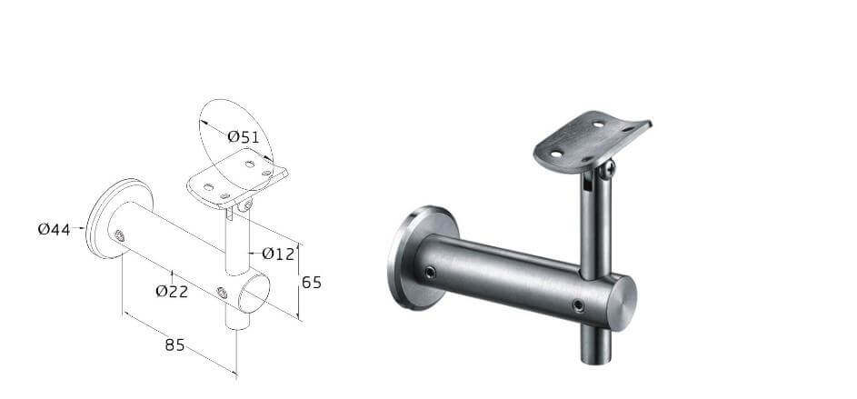 stair rail brackets