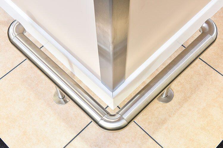 Stainless steel foot railing LTF-01