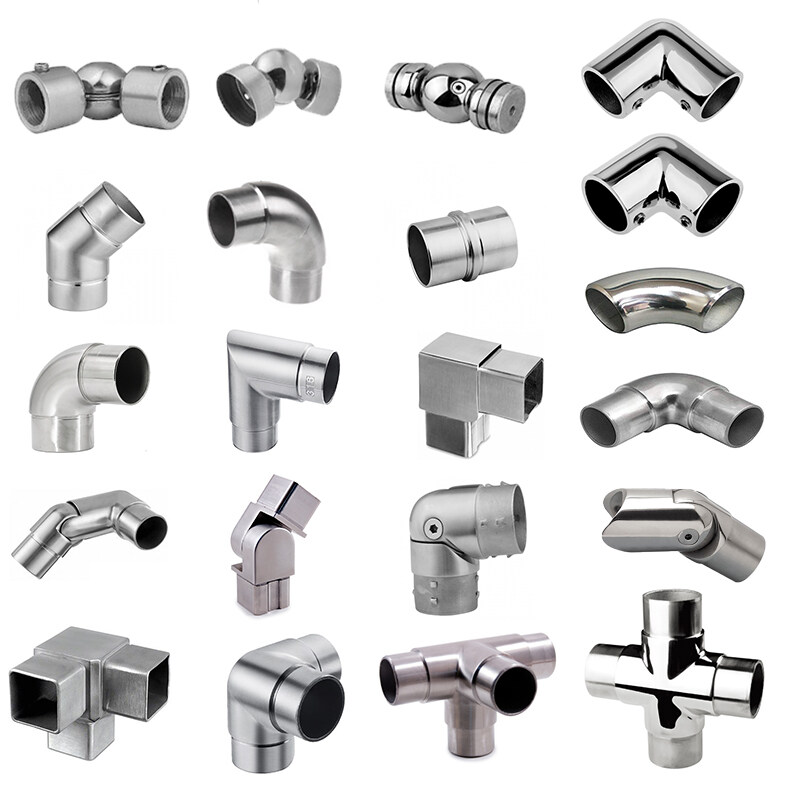 stainless steel handrail tube fittings