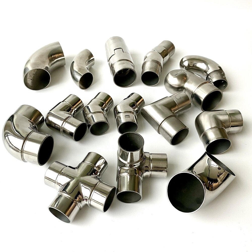 stainless steel handrail tube fittings