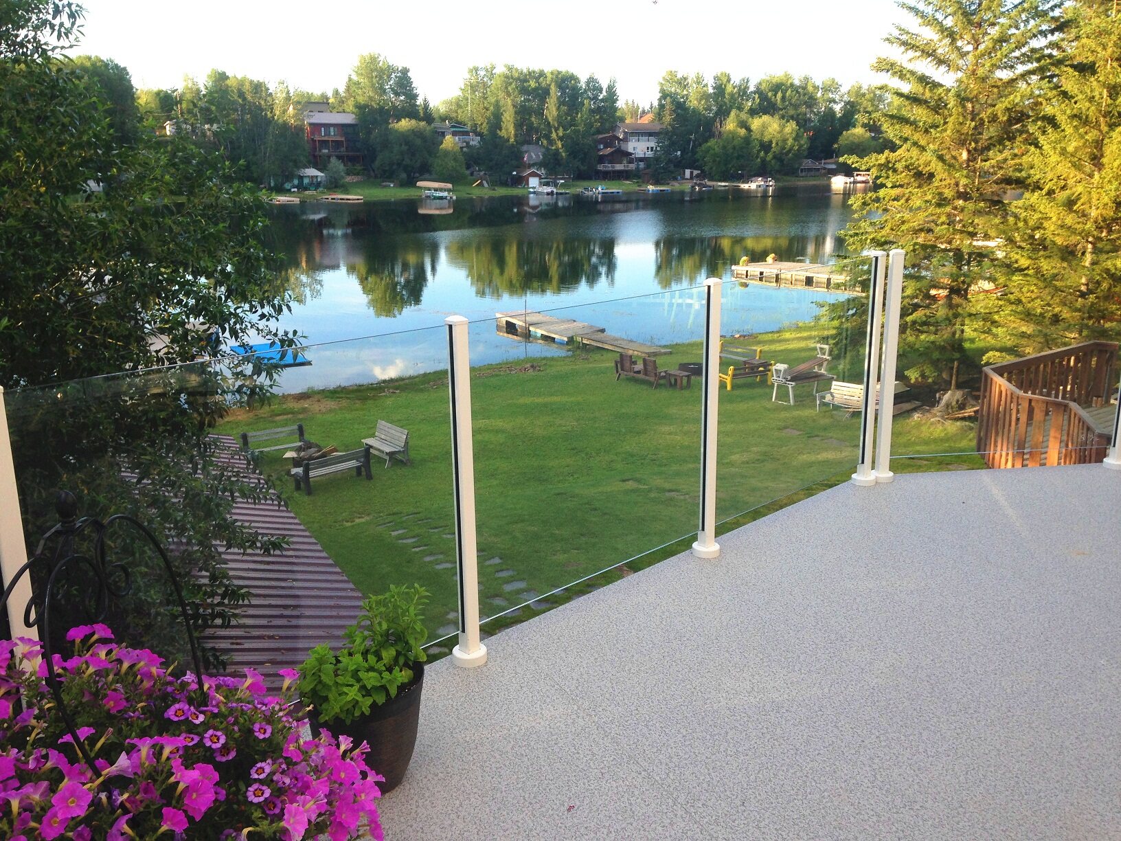 frameless glass balcony railing