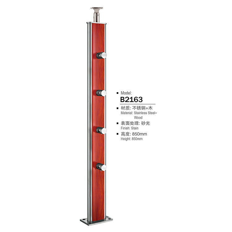 glass cable railing wood post