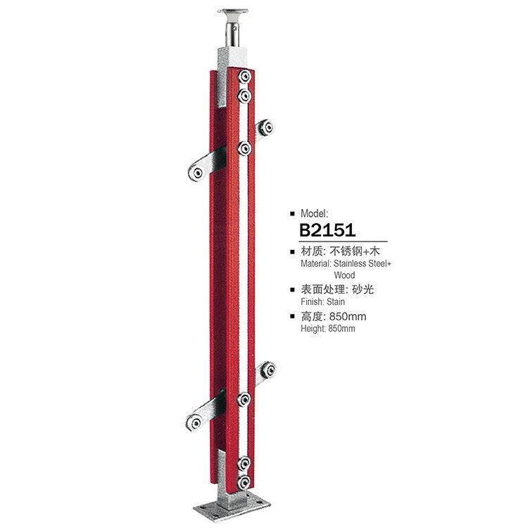 glass cable railing wood post