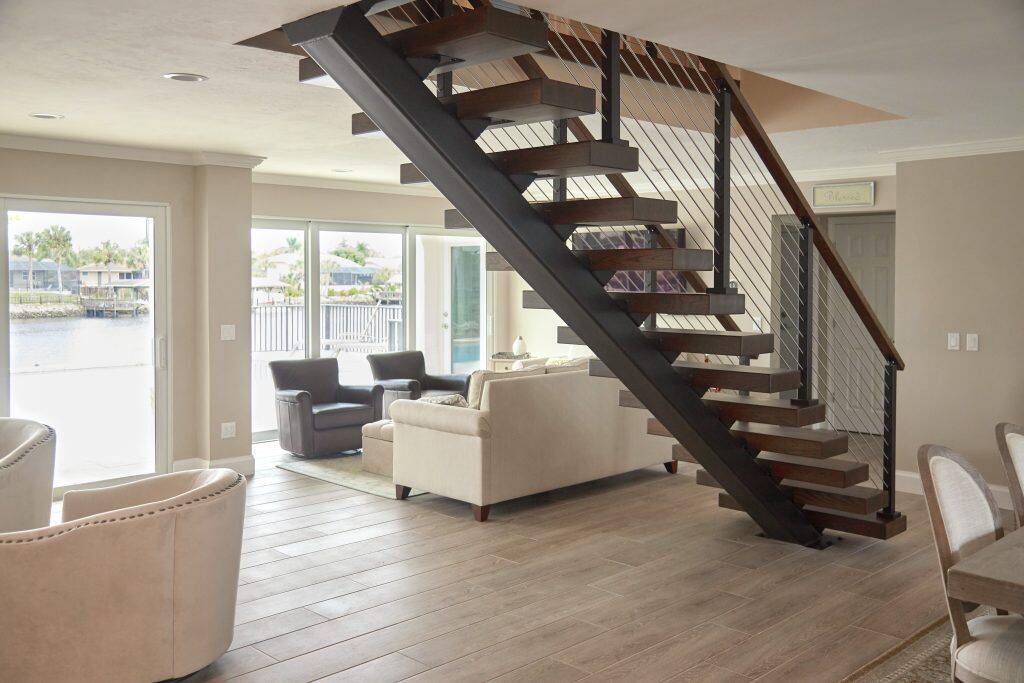 steel staircase