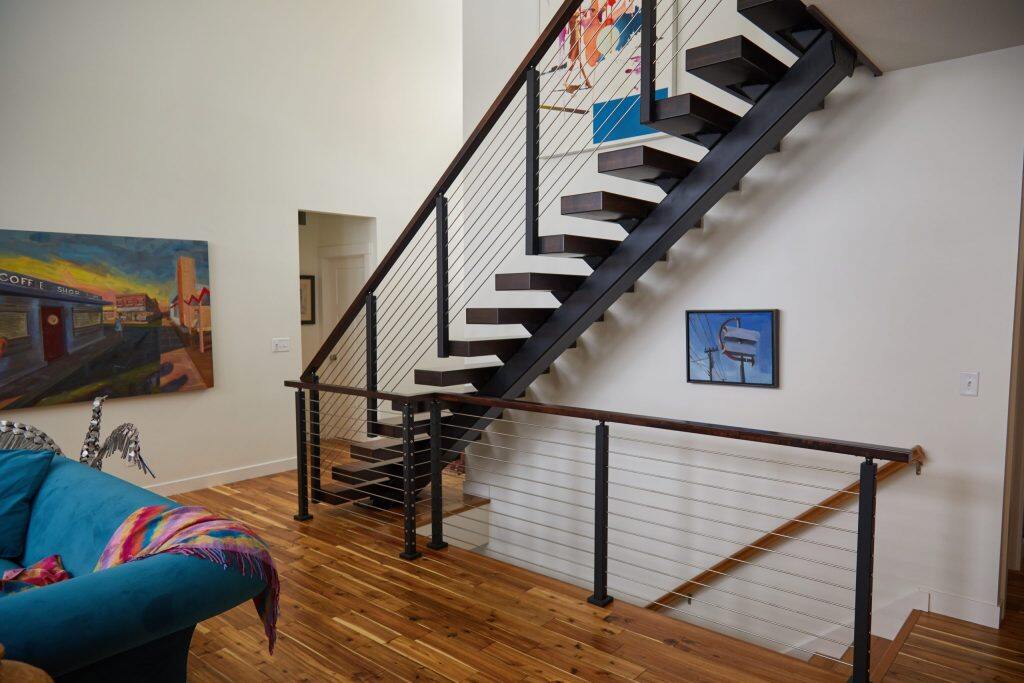 steel staircase
