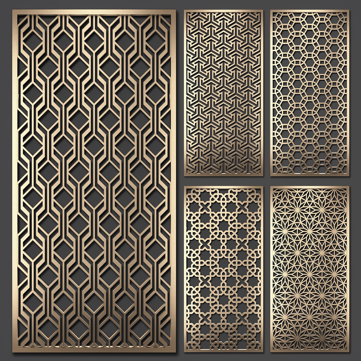 Laser cut Aluminum decorative panel