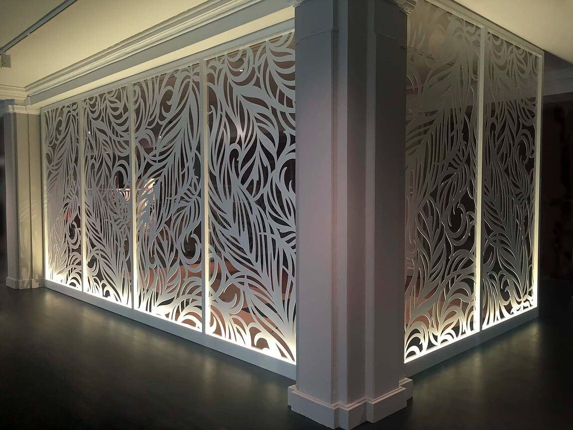 laser cut metal screen