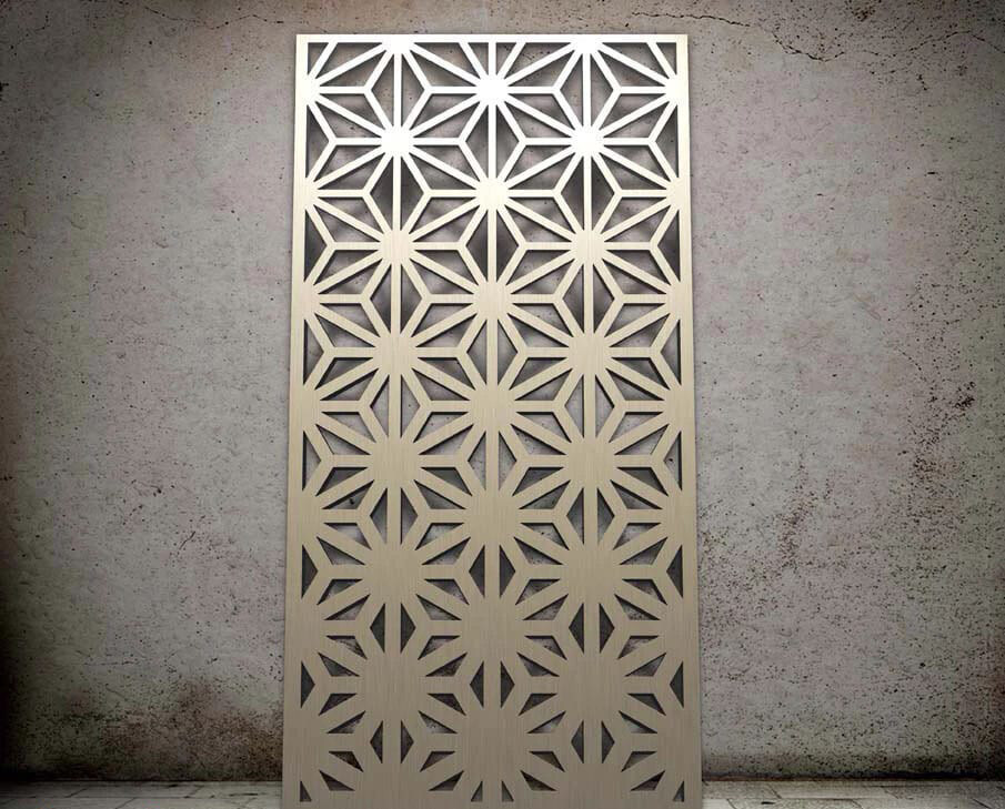 laser cut metal screen