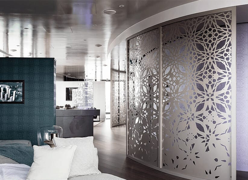 laser cut metal screen