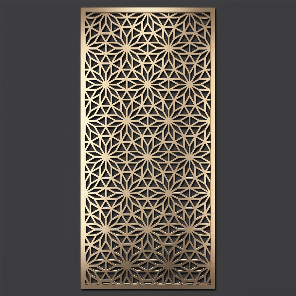 Decorative laser cut aluminum mashrabiya panel