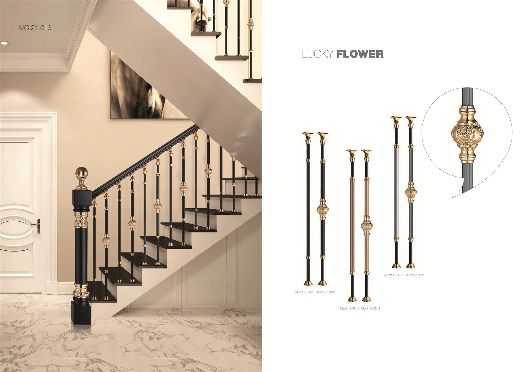 custom-made  aluminum railing