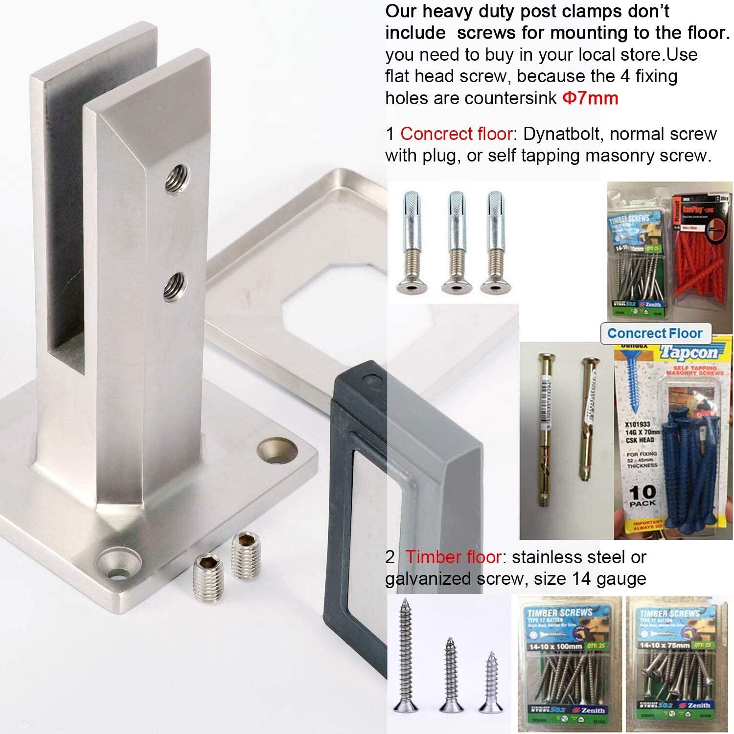 frameless glass balustrade fittings