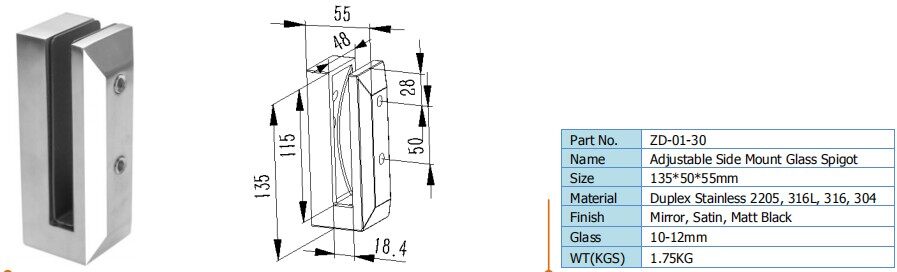Spigot Glass Railing